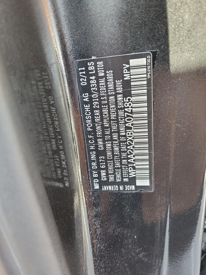 2011 Porsche Cayenne VIN: WP1AA2A2XBLA07485 Lot: 91257585