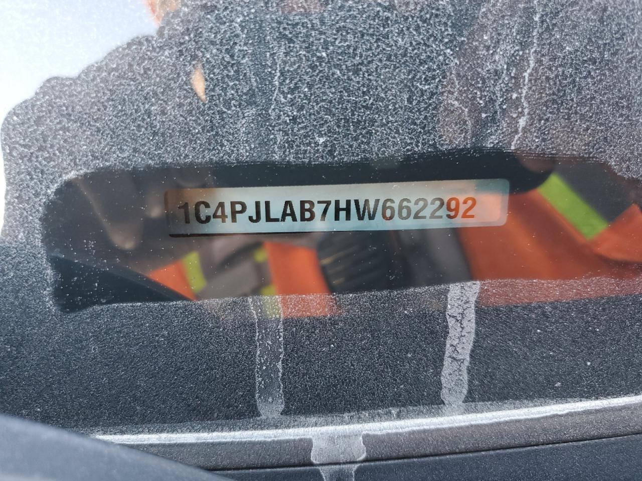 2017 Jeep Cherokee Sport VIN: 1C4PJLAB7HW662292 Lot: 90835355