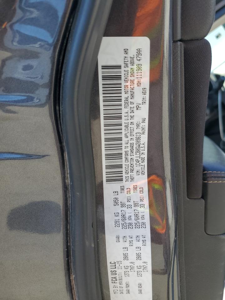 2016 Jeep Cherokee Latitude VIN: 1C4PJLCB0GW209613 Lot: 93607605