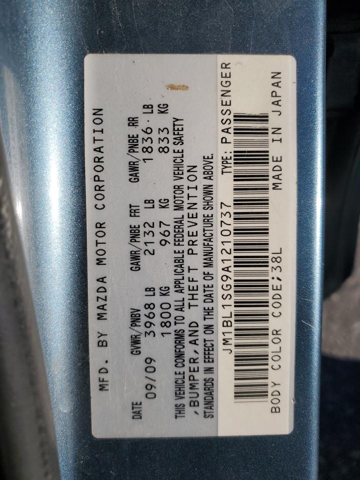 2010 Mazda 3 I VIN: JM1BL1SG9A1210737 Lot: 91425005