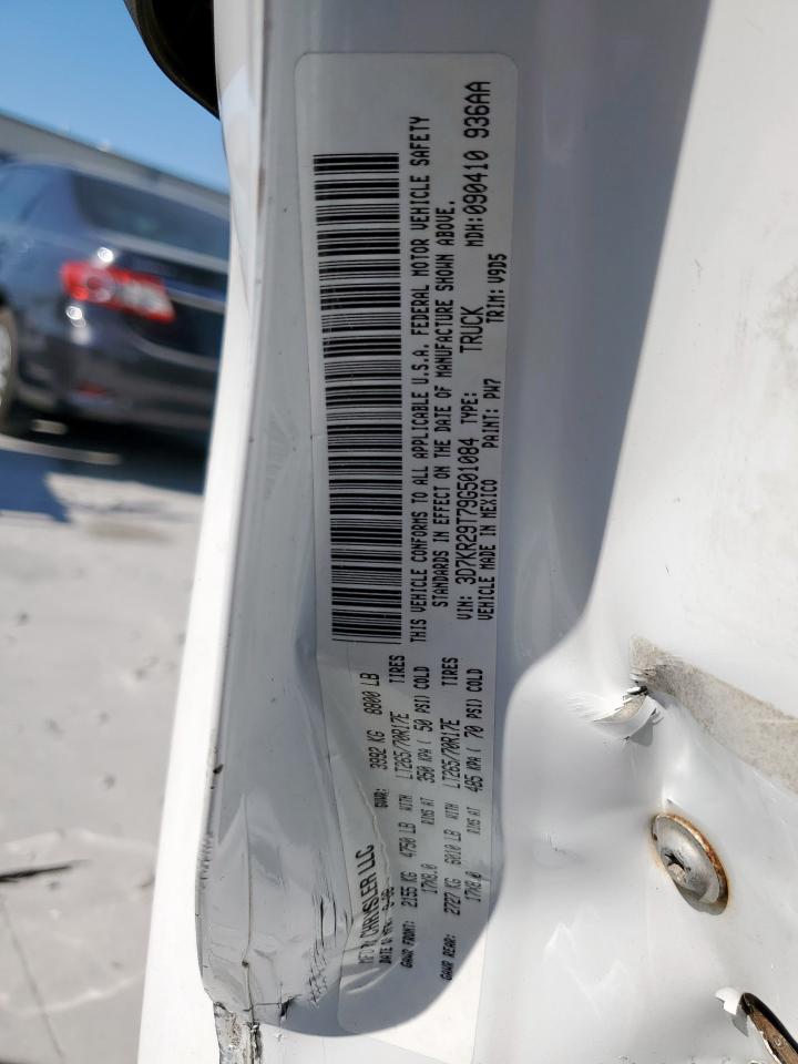 2009 Dodge Ram 2500 VIN: 3D7KR29T79G501084 Lot: 91909915