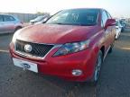 2012 LEXUS RX 450H 3.5 ADVANCE 5DR CVT AUTO [SUNROOF] for sale at Copart YORK