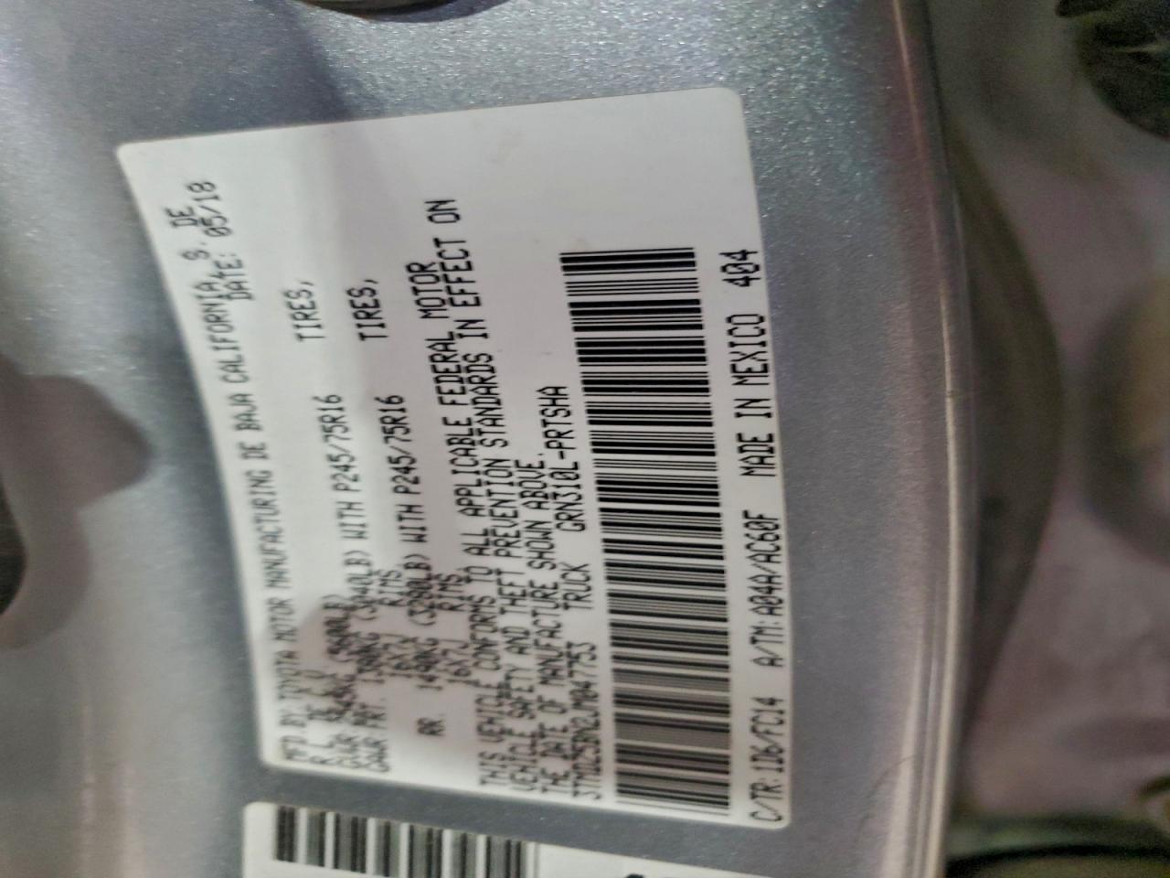 2018 Toyota Tacoma Double Cab VIN: 3TMDZ5BN2JM047753 Lot: 93387185