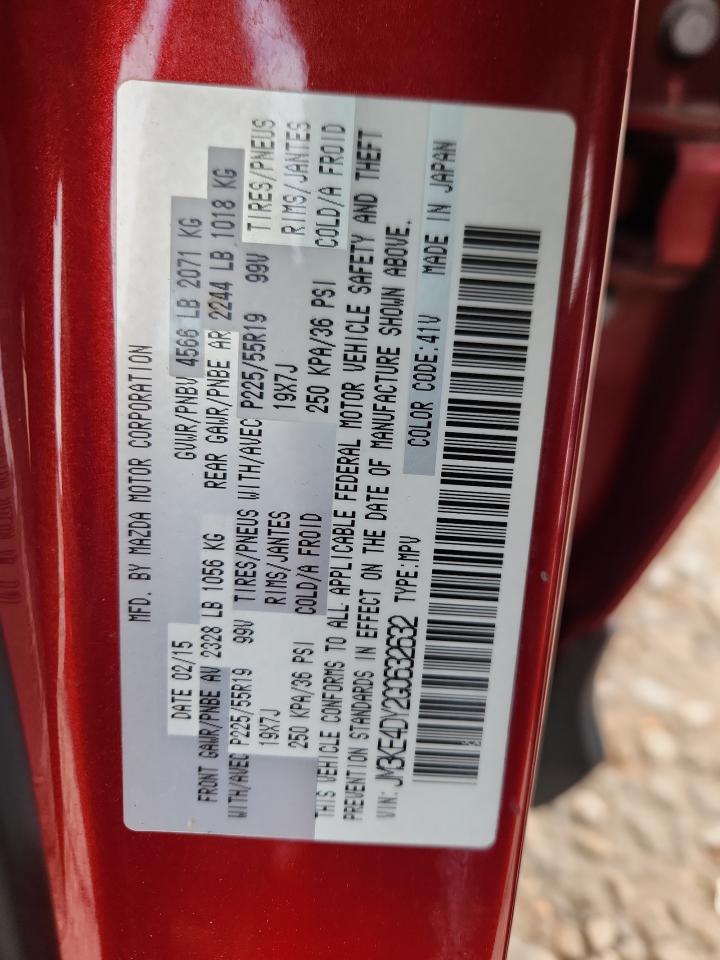 2016 Mazda Cx-5 Gt VIN: JM3KE4DY2G0632632 Lot: 93265705