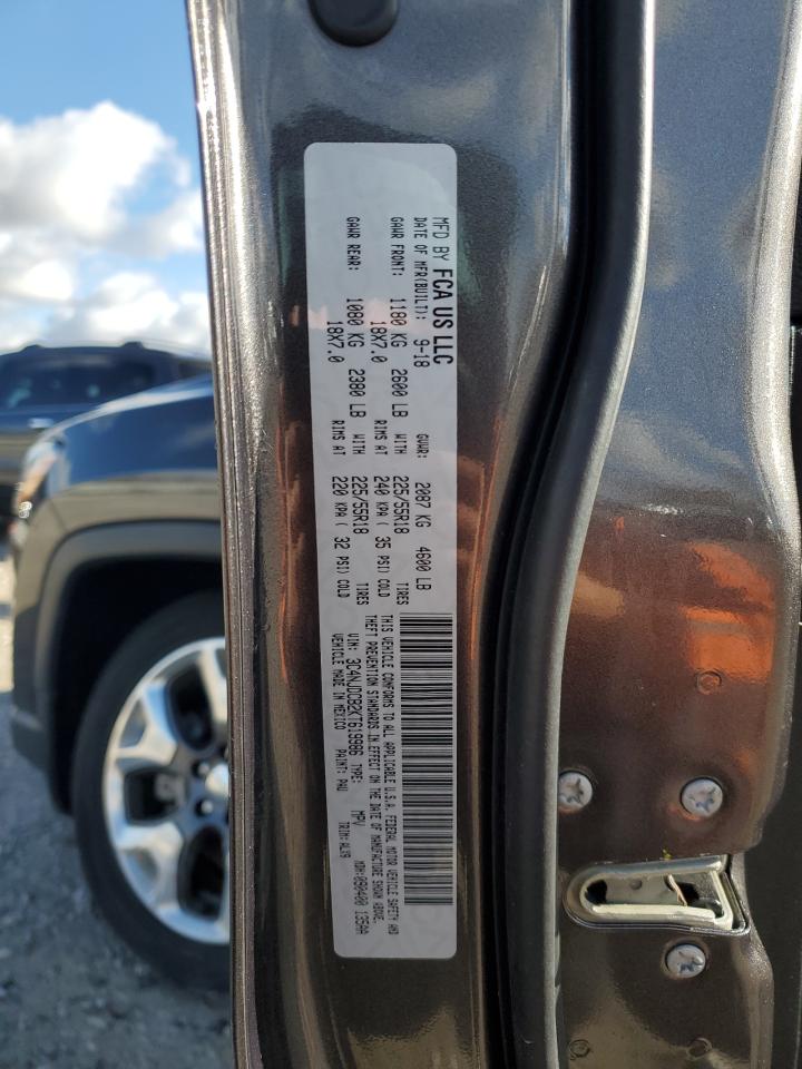 2019 Jeep Compass Limited VIN: 3C4NJDCB2KT619986 Lot: 91010175