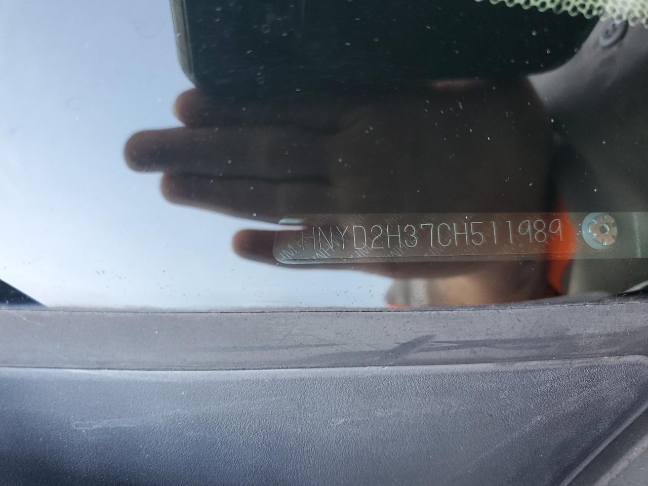 2012 Acura Mdx Technology VIN: 2HNYD2H37CH511989 Lot: 93589435