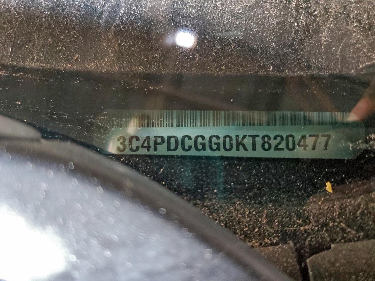 2019 Dodge Journey Crossroad VIN: 3C4PDCGG0KT820477 Lot: 94788115