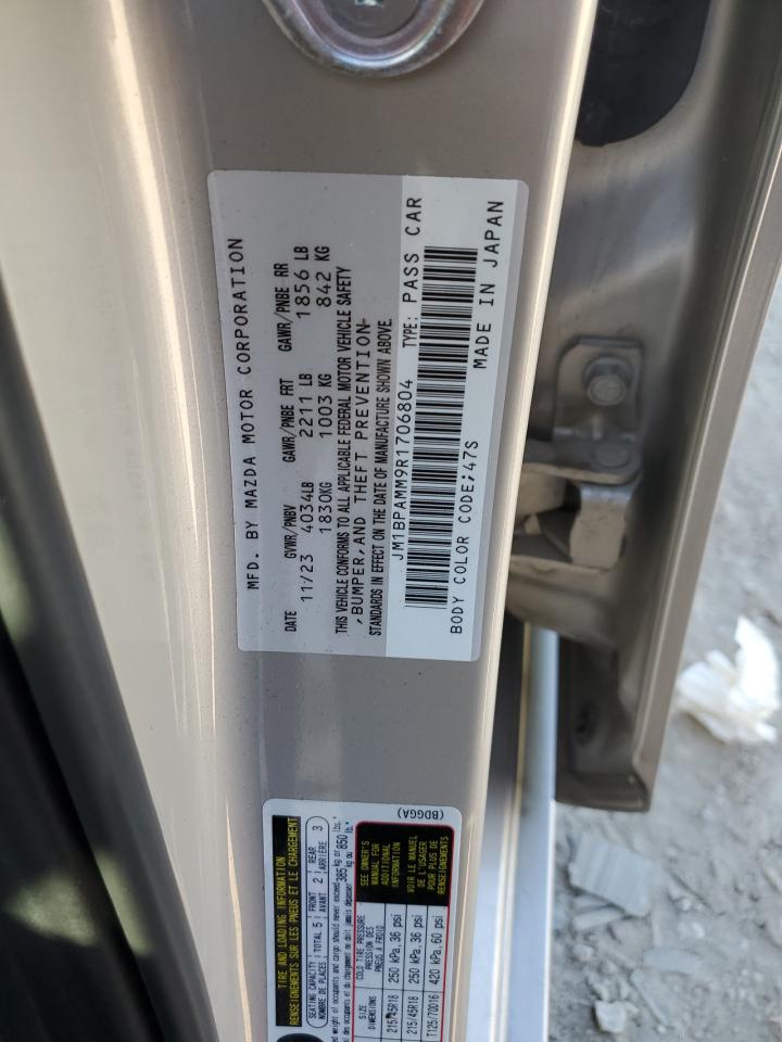 2024 Mazda 3 Premium VIN: JM1BPAMM9R1706804 Lot: 87282035