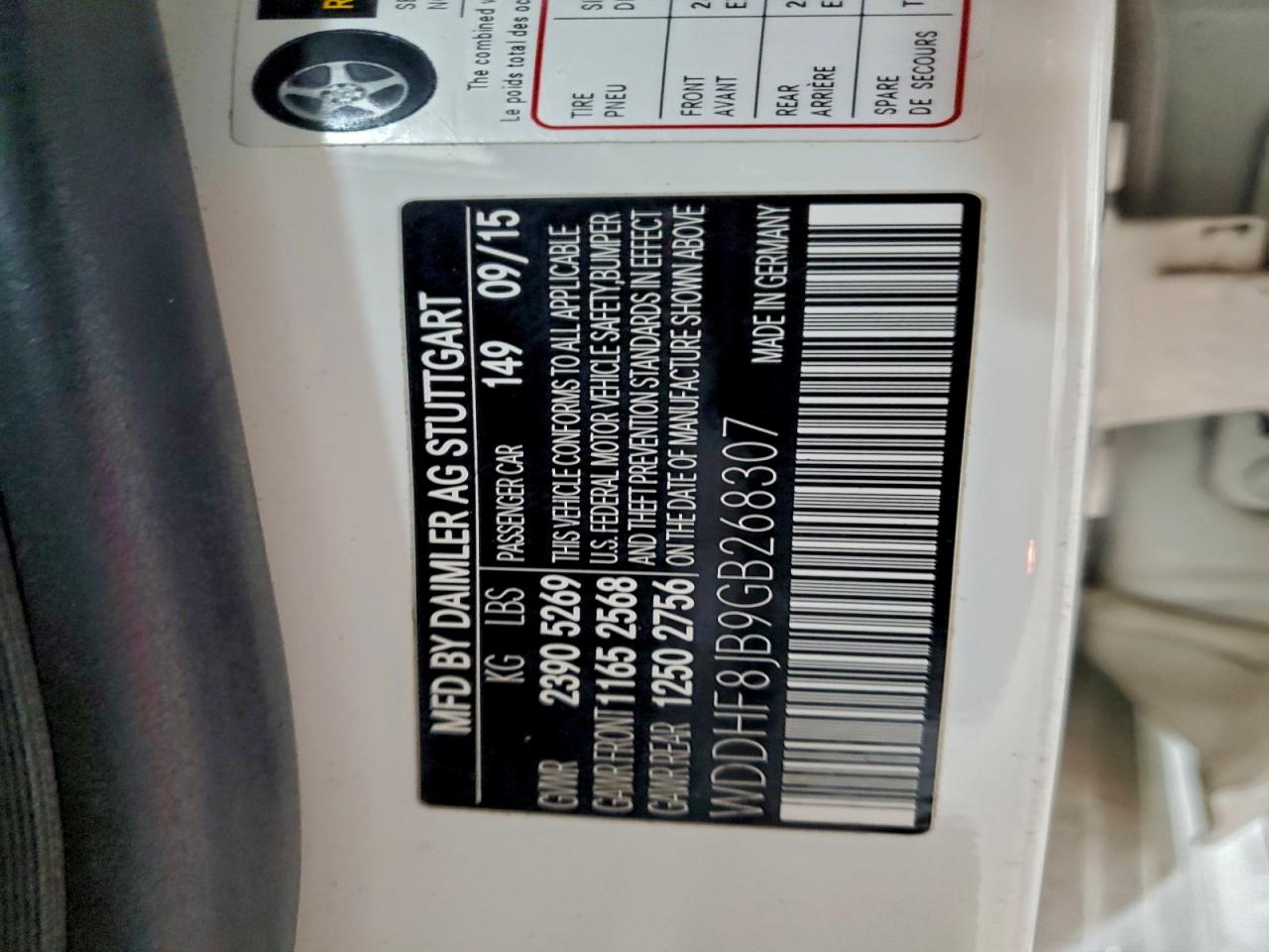 2016 Mercedes-Benz E 350 4Matic VIN: WDDHF8JB9GB268307 Lot: 94307165