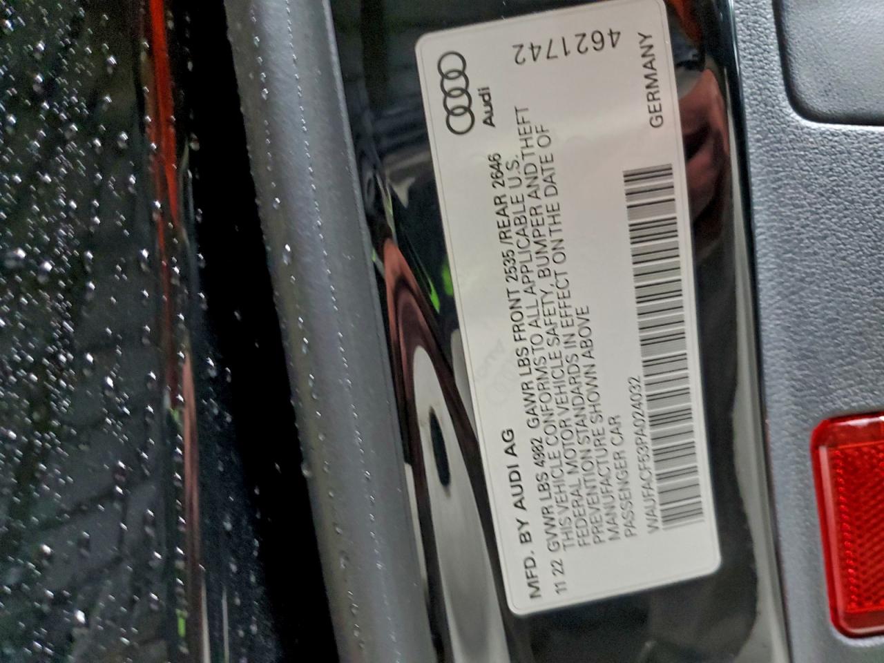 2023 Audi A5 Premium Plus 45 VIN: WAUFACF53PA024032 Lot: 93673745