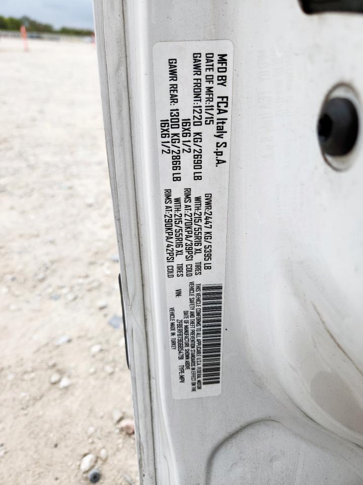 2016 Ram Promaster City Slt VIN: ZFBERFBT9G6B54791 Lot: 93339725