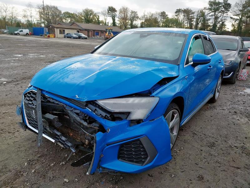 2021 AUDI A3 40 TFSI E S LINE 5DR S TRONIC for sale at Copart WOLVERHAMPTON