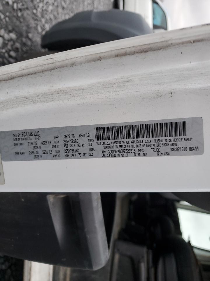 2017 Ram Promaster 1500 1500 Standard VIN: 3C6TRVAG5HE529515 Lot: 91982195