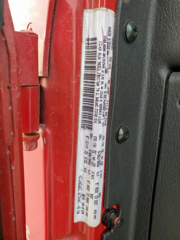 1999 Jeep Wrangler / Tj Sport VIN: 1J4FY19S2XP415619 Lot: 93756385