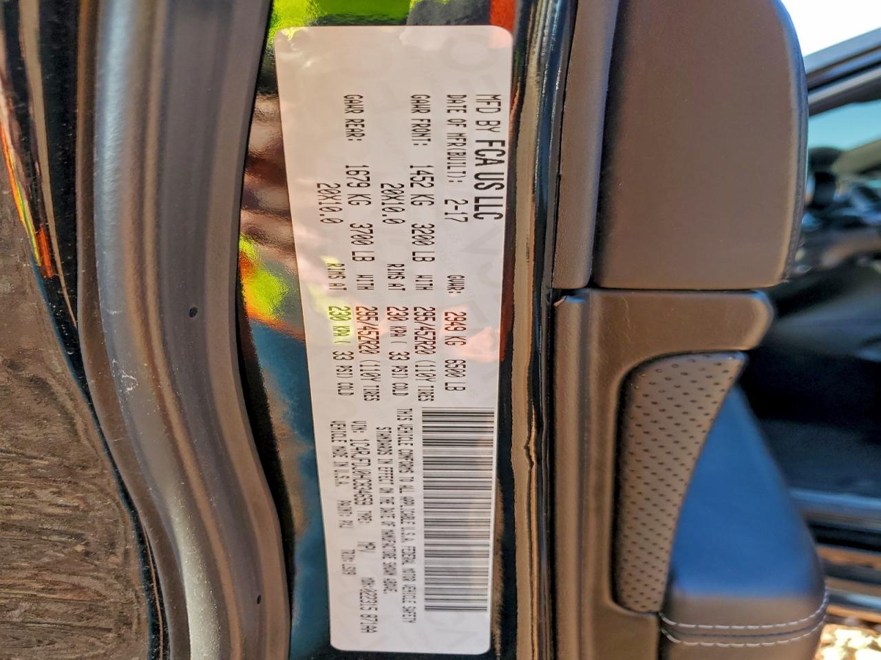 2017 Jeep Grand Cherokee Srt-8 VIN: 1C4RJFDJ0HC834659 Lot: 93897955