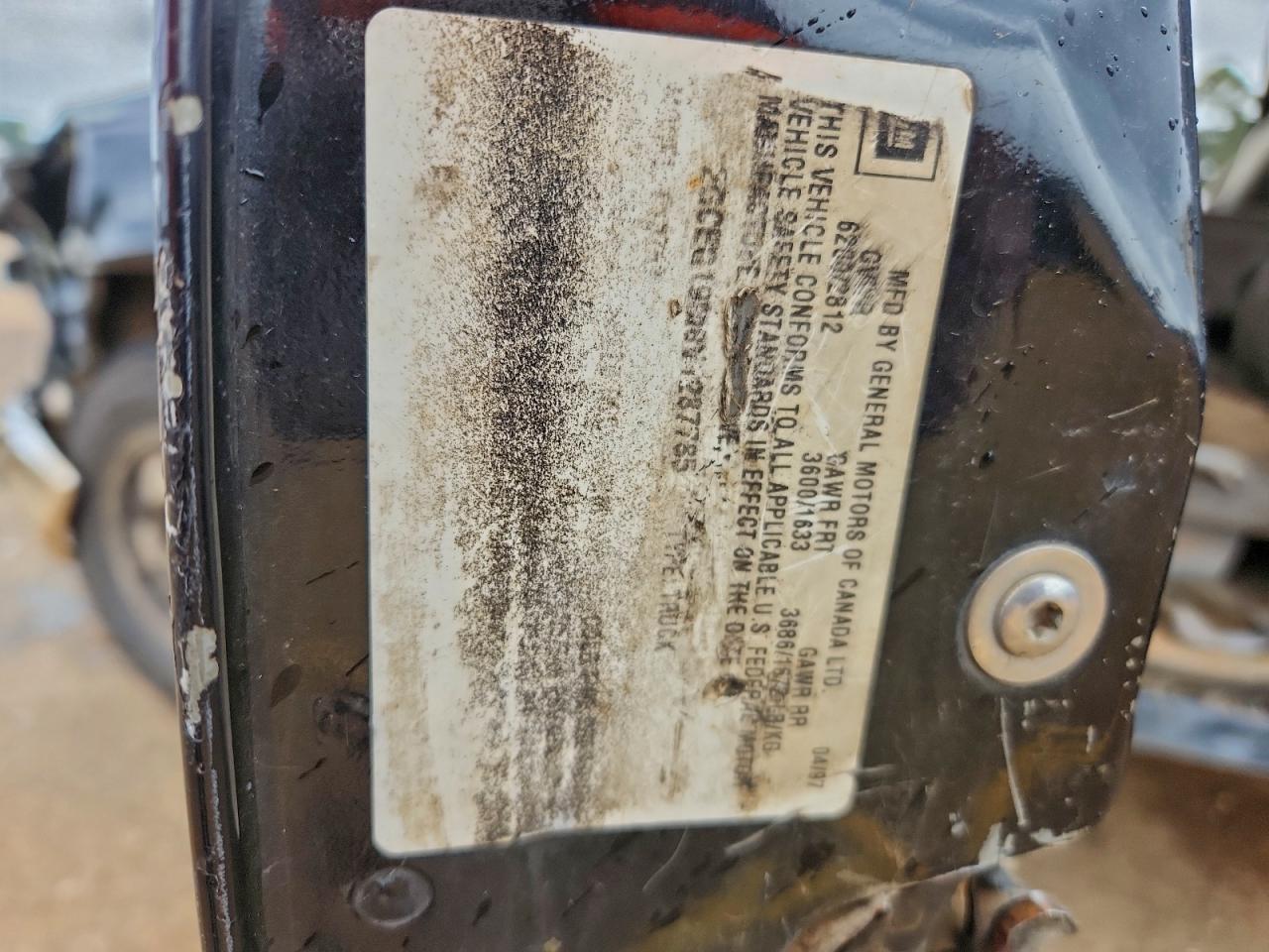 1997 Chevrolet Gmt-400 C1500 VIN: 2GCEC19M0V1237785 Lot: 93653505