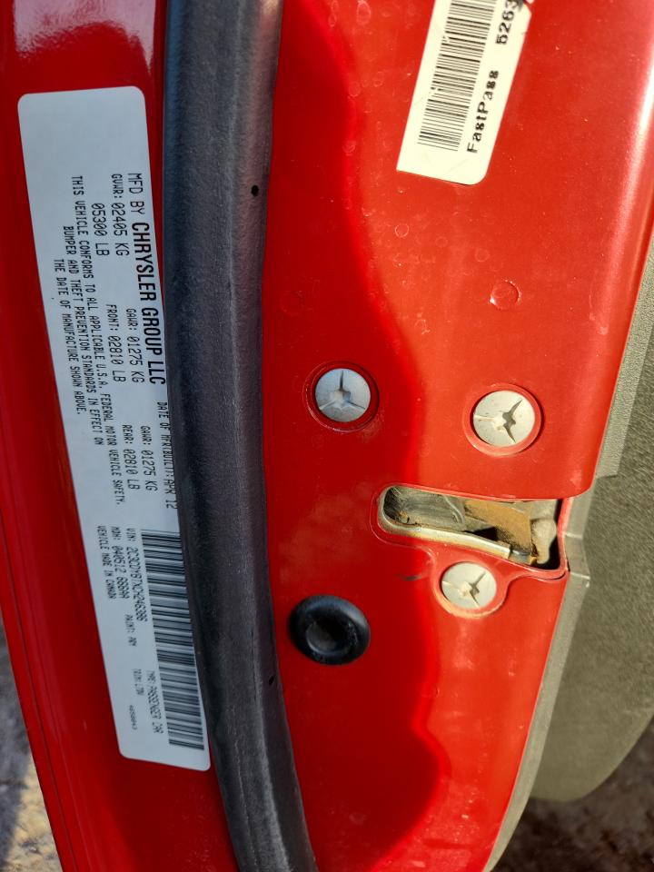 2012 Dodge Challenger R/T VIN: 2C3CDYBTXCH246386 Lot: 91873865