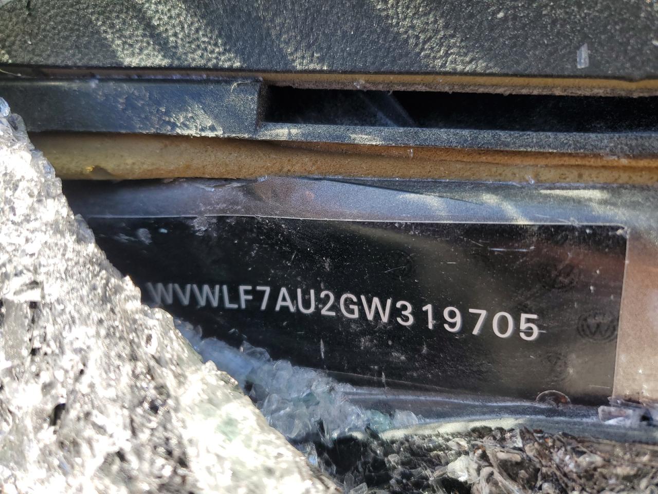 2016 Volkswagen Golf R VIN: WVWLF7AU2GW319705 Lot: 93346125