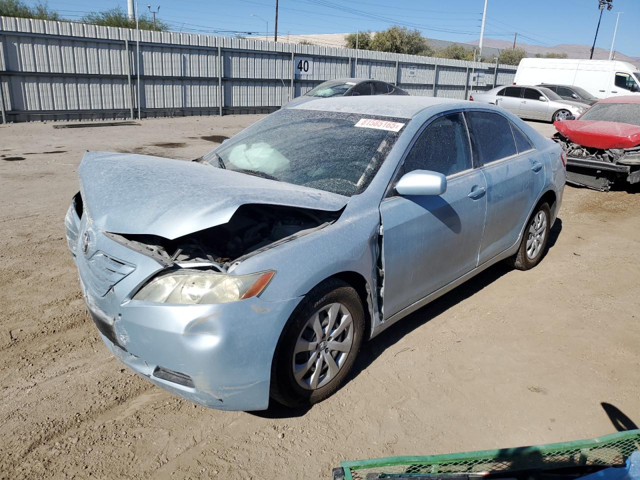 2008 Toyota Camry Ce blue sedan gasoline 4T4BE46K28R043724 photo #1