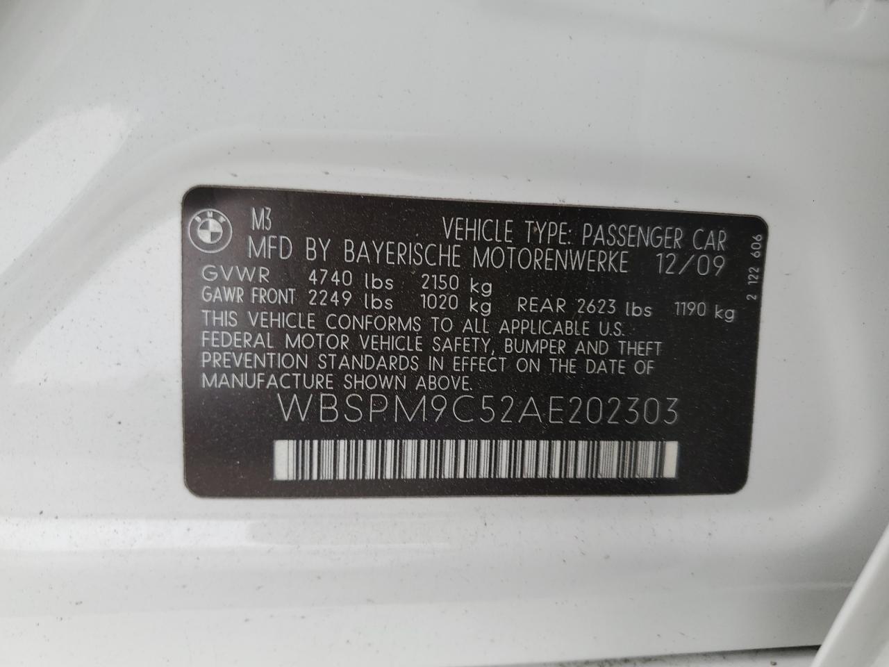 Фото: WBSPM9C52AE202303