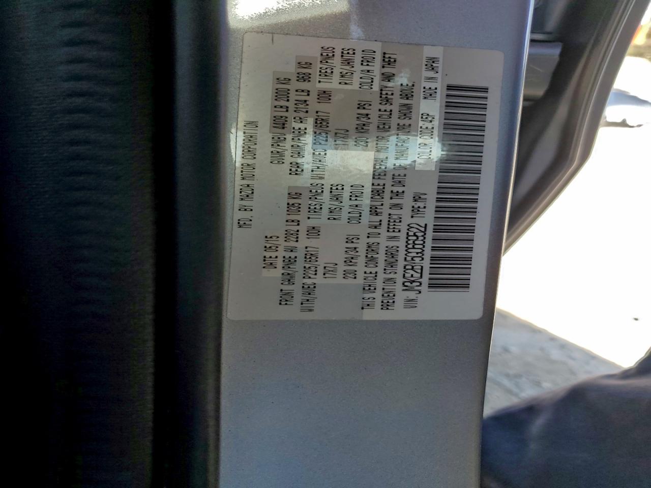 2016 Mazda Cx-5 Sport VIN: JM3KE2BY5G0669522 Lot: 94170445