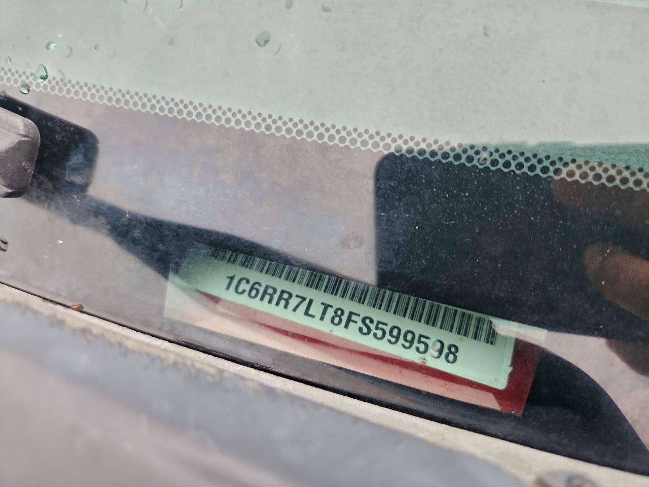 2015 Ram 1500 Slt VIN: 1C6RR7LT8FS599598 Lot: 93033425