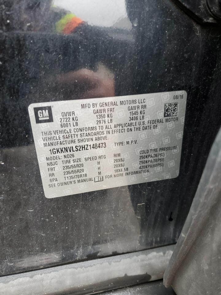 2017 GMC Acadia All Terrain VIN: 1GKKNVLS2HZ148473 Lot: 92886195