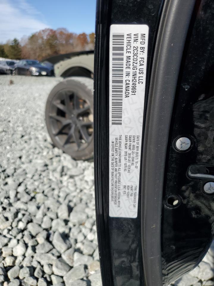 2022 Dodge Challenger Gt VIN: 2C3CDZJG1NH249691 Lot: 92875665