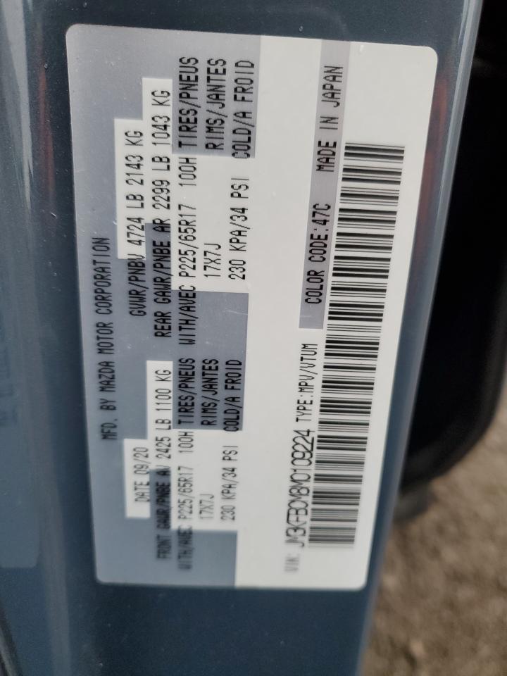 2021 Mazda Cx-5 Touring VIN: JM3KFBCM8M0109224 Lot: 91043085