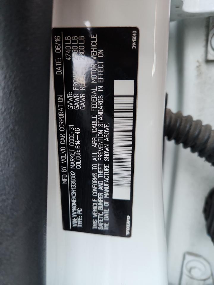 2017 Volvo V60 T5 Premier VIN: YV140MEK3H1336082 Lot: 92718515