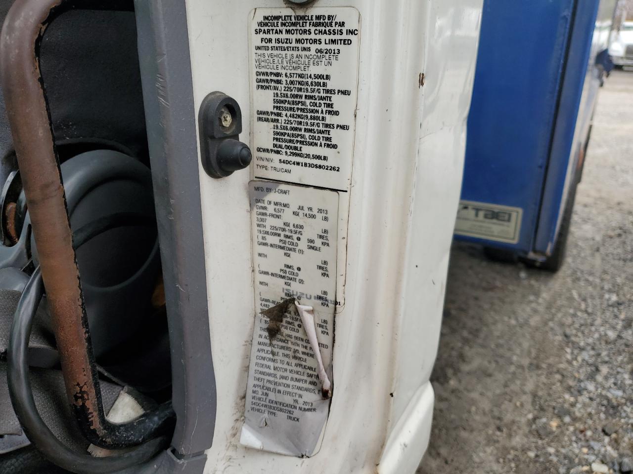 2013 Isuzu Npr Hd Refuse Truck VIN: 54DC4W1B3DS802262 Lot: 91554555