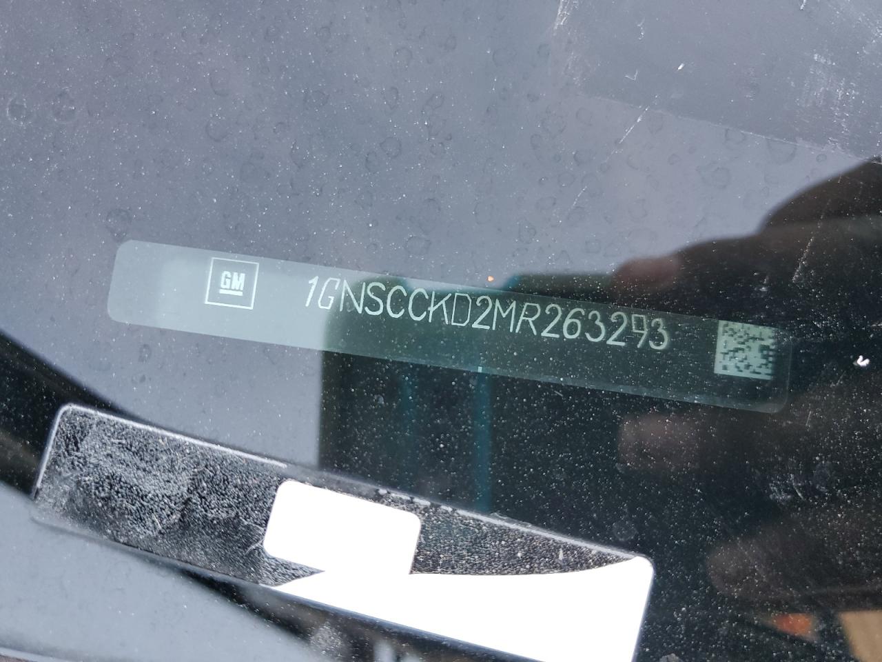 2021 Chevrolet Suburban C1500 Lt VIN: 1GNSCCKD2MR263293 Lot: 93818465