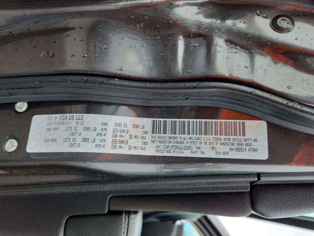 2016 Jeep Cherokee Latitude VIN: 1C4PJMCB4GW122691 Lot: 91219085