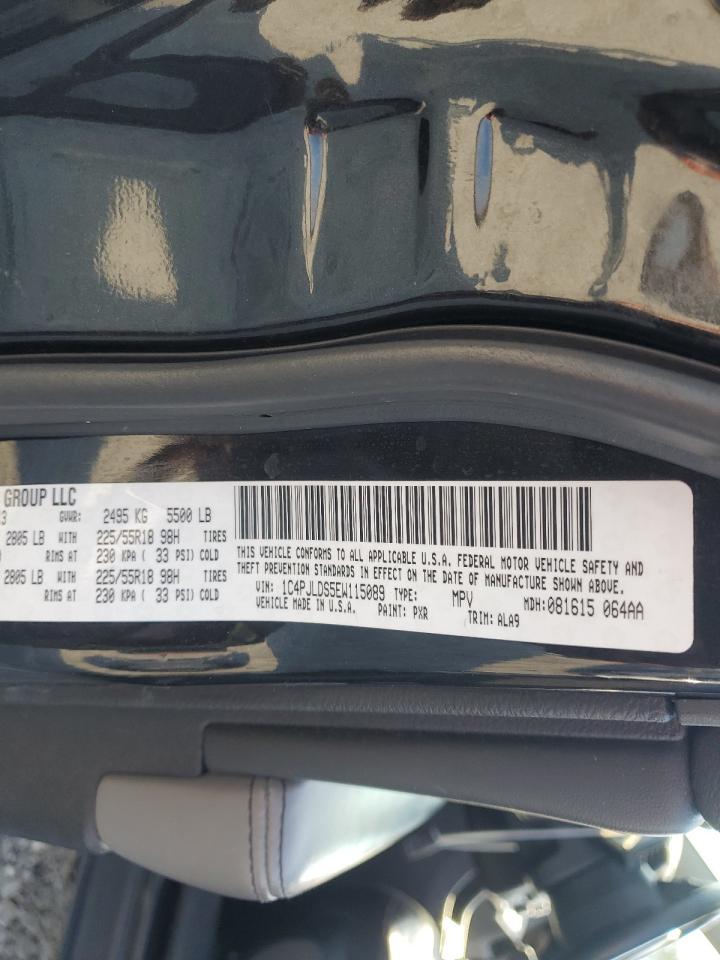 2014 Jeep Cherokee Limited VIN: 1C4PJLDS5EW115089 Lot: 93232695