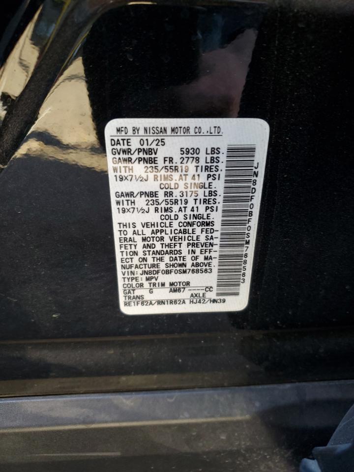 2025 Nissan Ariya Evolve+ VIN: JN8DF0BF0SM768563 Lot: 92729665