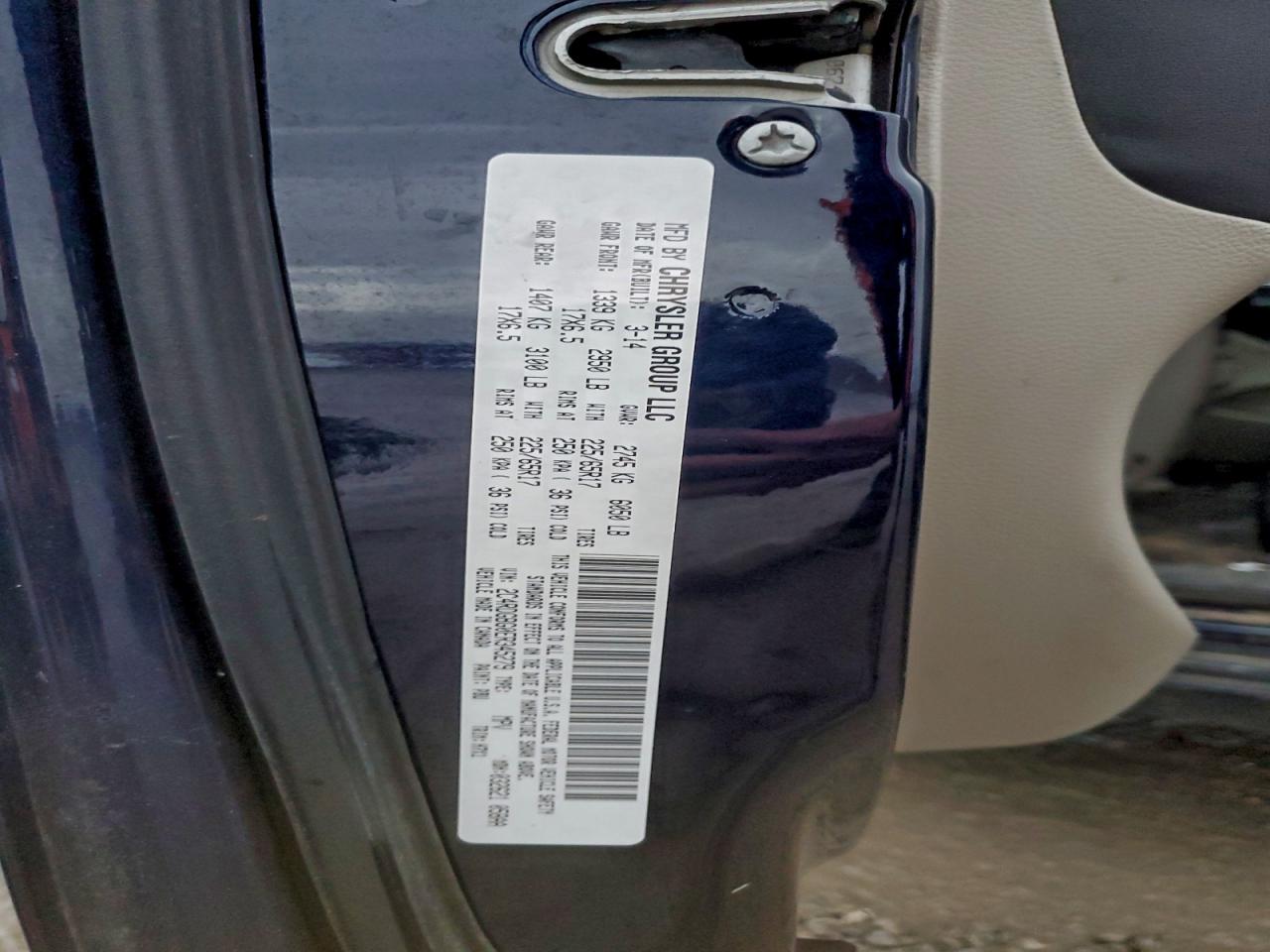 2014 Dodge Grand Caravan Se VIN: 2C4RDGBG0ER345279 Lot: 94033885