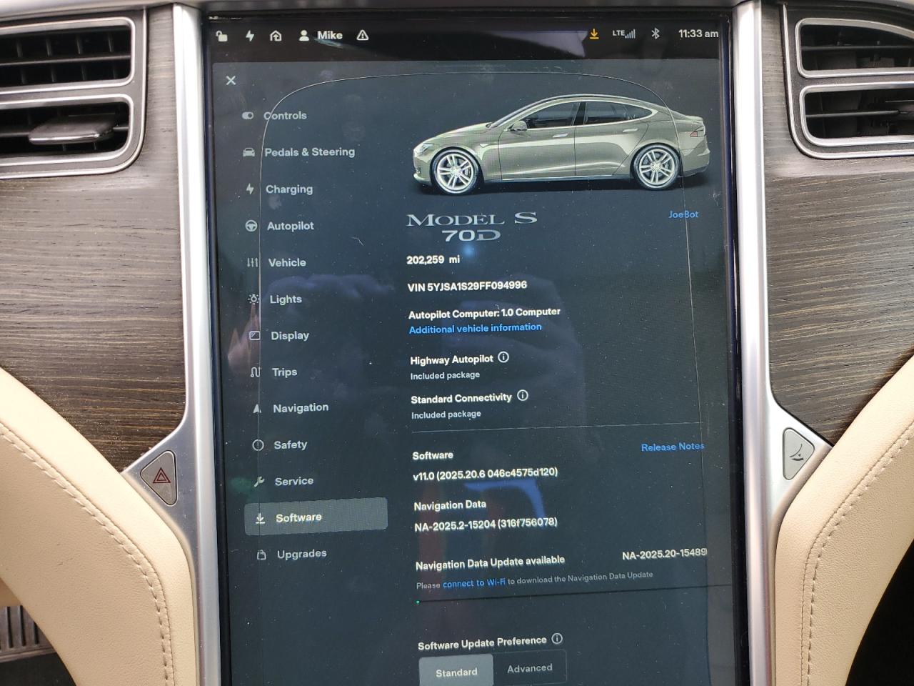 2015 Tesla Model S 70D VIN: 5YJSA1S29FF094996 Lot: 91868605