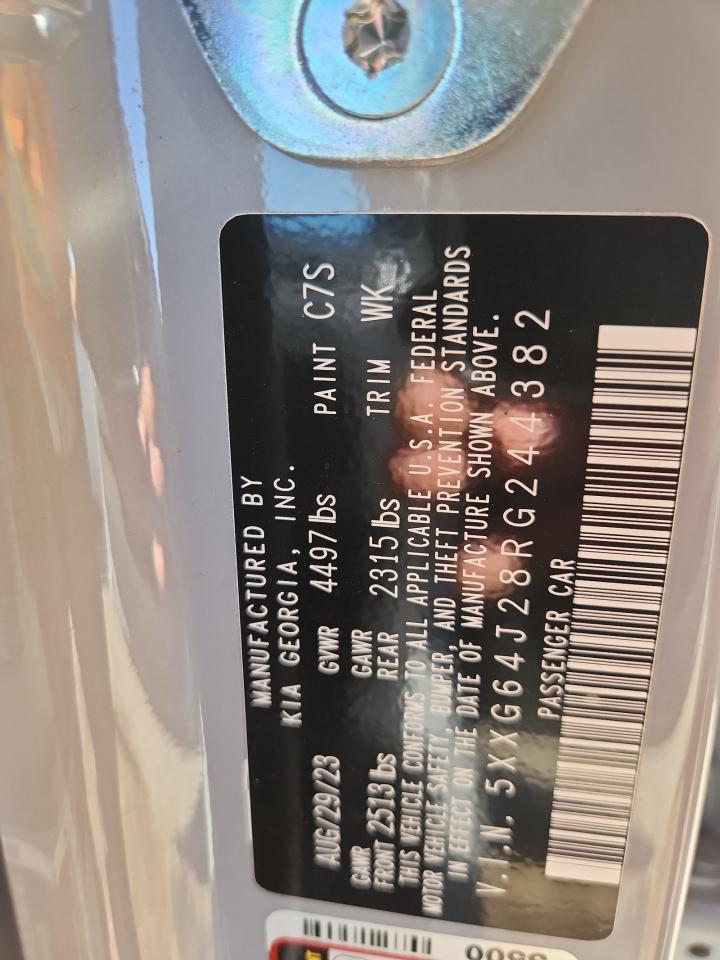 2024 Kia K5 Gt Line VIN: 5XXG64J28RG244382 Lot: 92996875