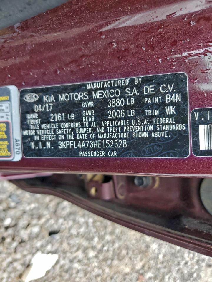 2017 Kia Forte Lx VIN: 3KPFL4A73HE152328 Lot: 94383045