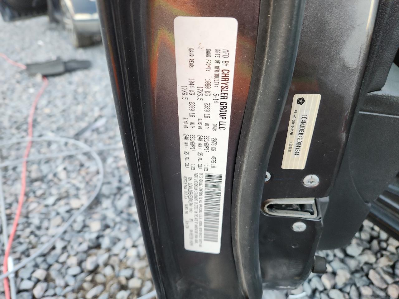 2014 Jeep Compass Sport VIN: 1C4NJDBB4ED841344 Lot: 91094855