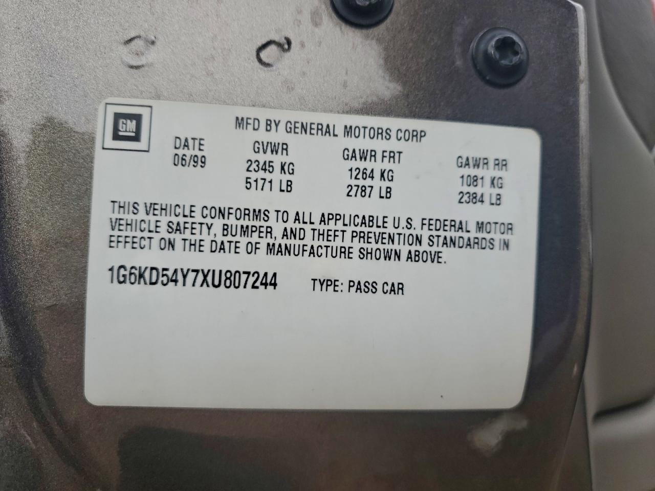 1999 Cadillac Deville VIN: 1G6KD54Y7XU807244 Lot: 94283375