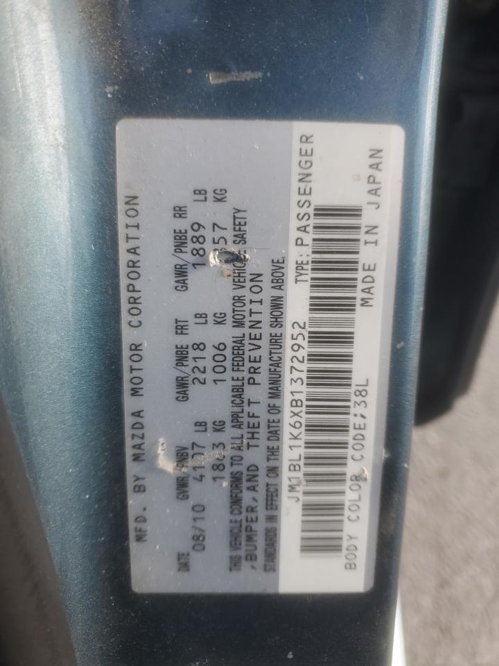 2011 Mazda 3 S VIN: JM1BL1K6XB1372952 Lot: 91622325