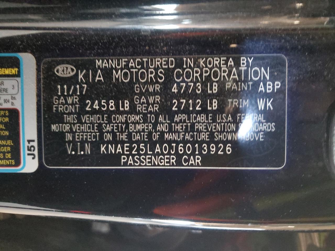 2018 Kia Stinger Premium VIN: KNAE25LA0J6013926 Lot: 87125865