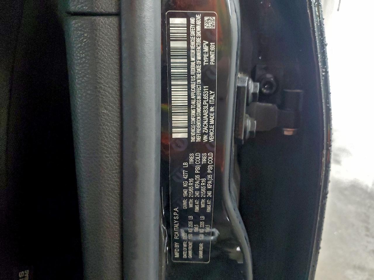 2020 Jeep Renegade Sport VIN: ZACNJAAB3LPL65311 Lot: 93971265