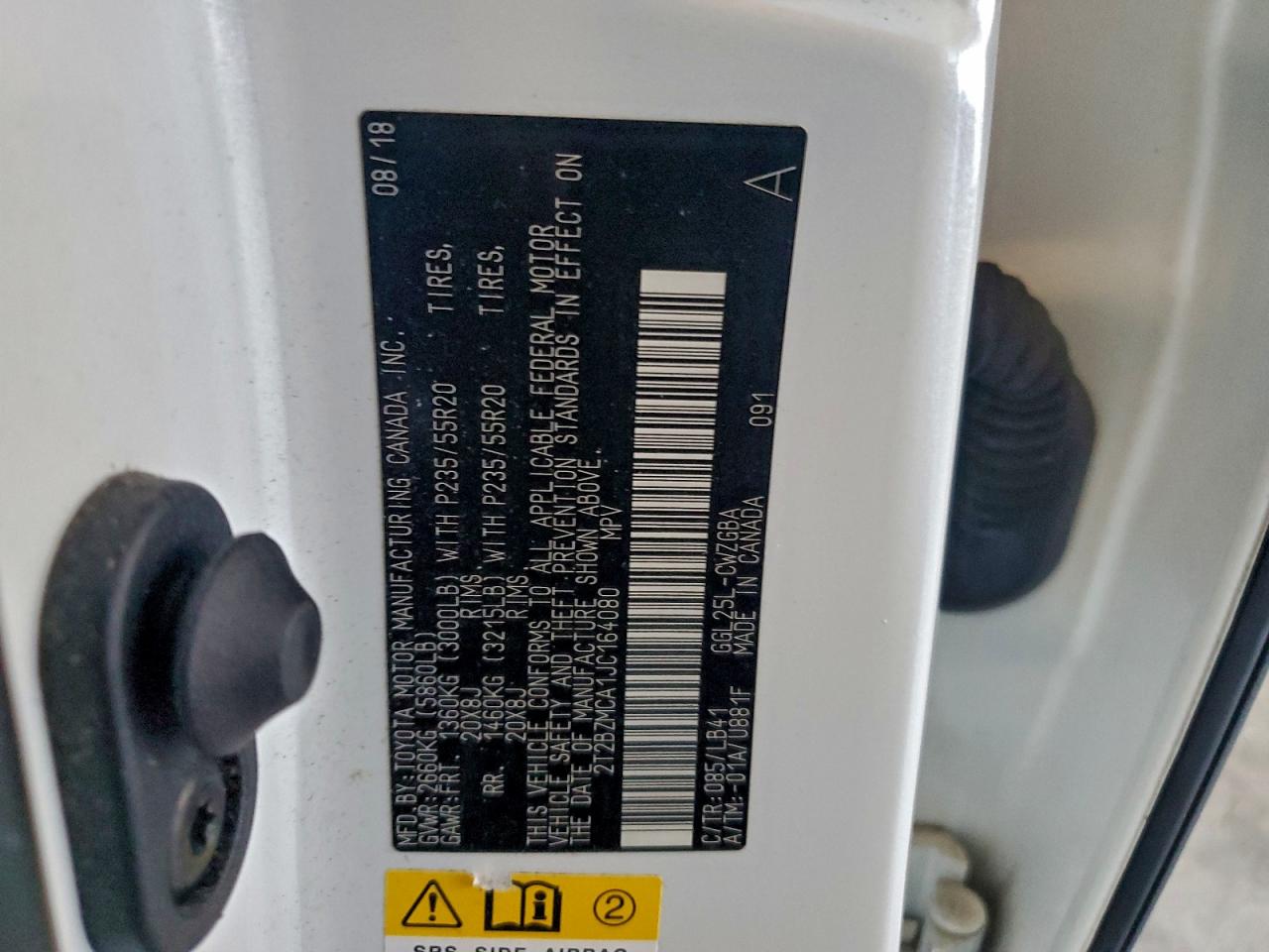 2018 Lexus Rx 350 Base VIN: 2T2BZMCA1JC164080 Lot: 94302255