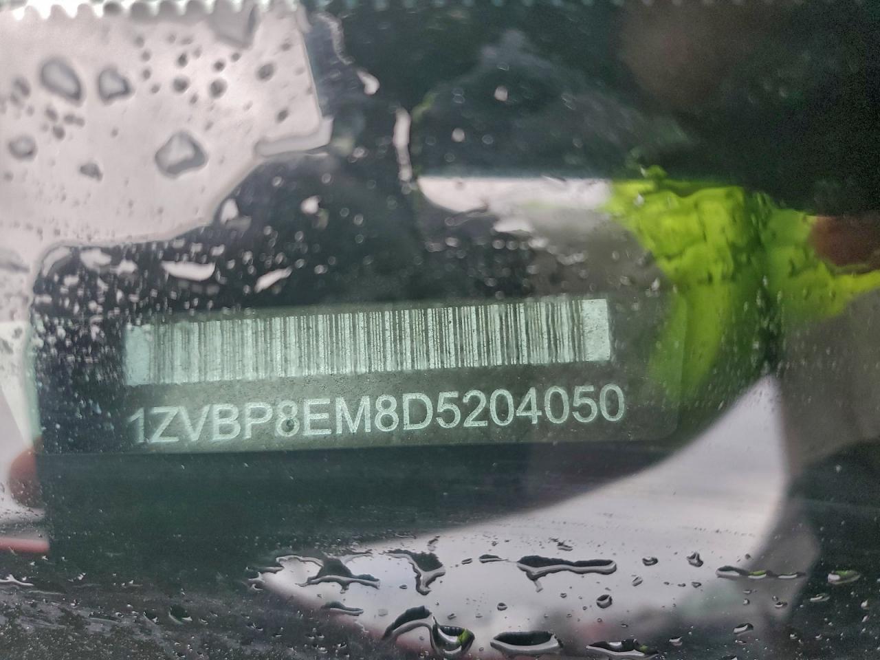 2013 Ford Mustang VIN: 1ZVBP8EM8D5204050 Lot: 52772145