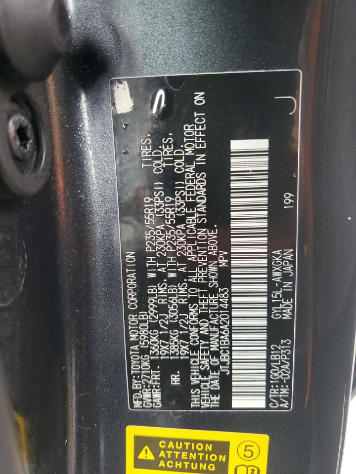 2010 Lexus Rx 450H VIN: JTJBC1BA6A2014483 Lot: 92703595