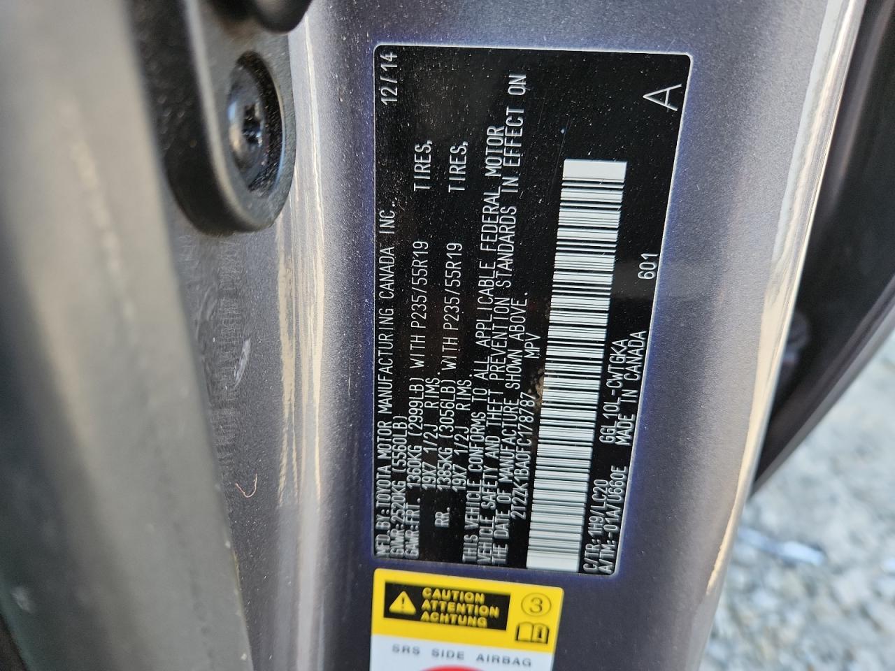 2015 Lexus Rx 350 VIN: 2T2ZK1BA0FC178787 Lot: 91085405