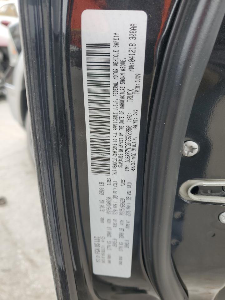 2015 Ram 1500 Laramie VIN: 1C6RR7NT3FS672860 Lot: 90436515