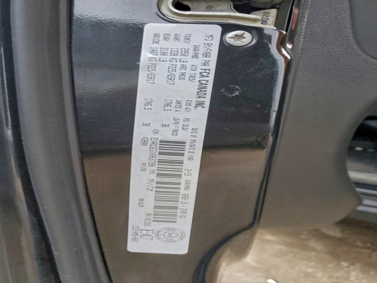 2019 Dodge Grand Caravan Gt VIN: 2C4RDGEG1KR637398 Lot: 94531745